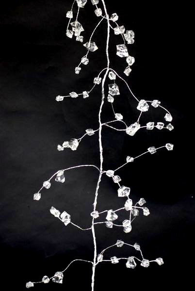 6 Foot Clear Bendable Wire Beaded Garland