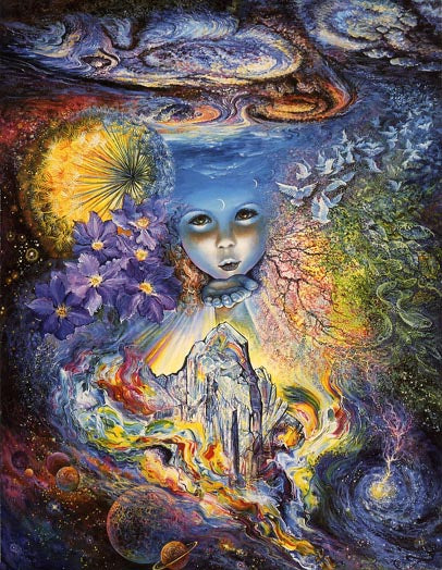 Josephine Wall Child of the Universe Greeting Card
