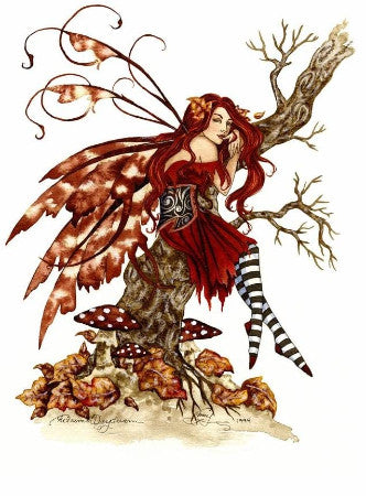 Amy Brown Autumn Daydream Fairy Print
