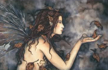 Amy Brown Autumn Whispers Fairy Postcard