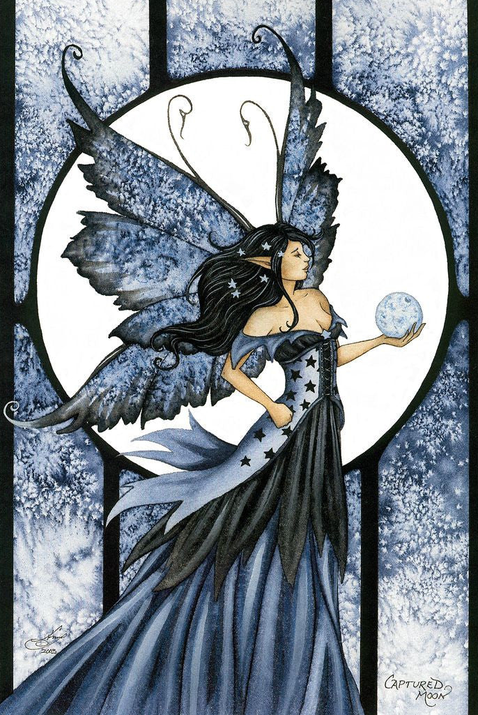 Amy Brown Captured Moon Fairy Postcard
