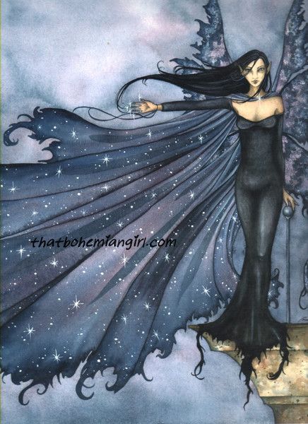 Amy Brown Cloak of Stars Fairy Print -- Limited Edition