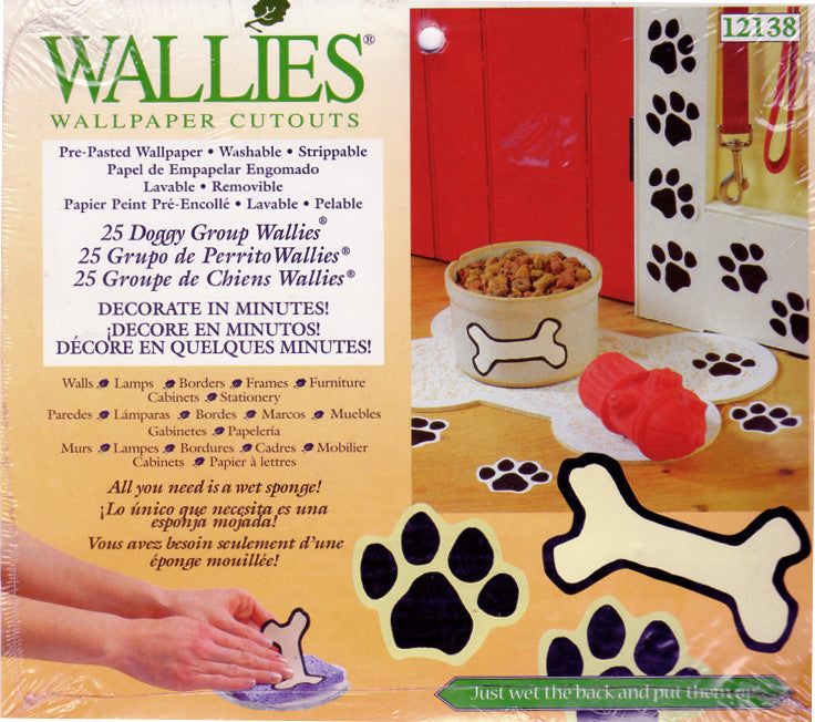 Wallies Doggy Group Dog Bones Wallpaper Cutouts