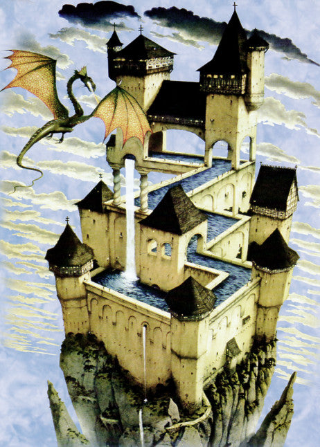 Dragon Castle Greeting Card
