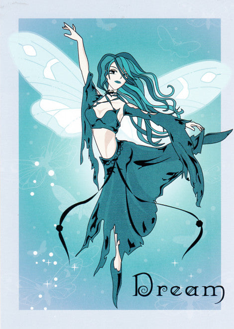 Marie Xiong Dream Fairy Anime Greeting Card