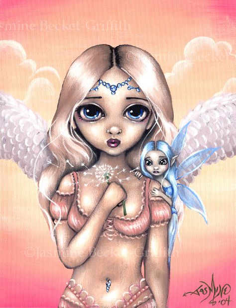 Jasmine Becket Griffith Making a Wish Fairy Print