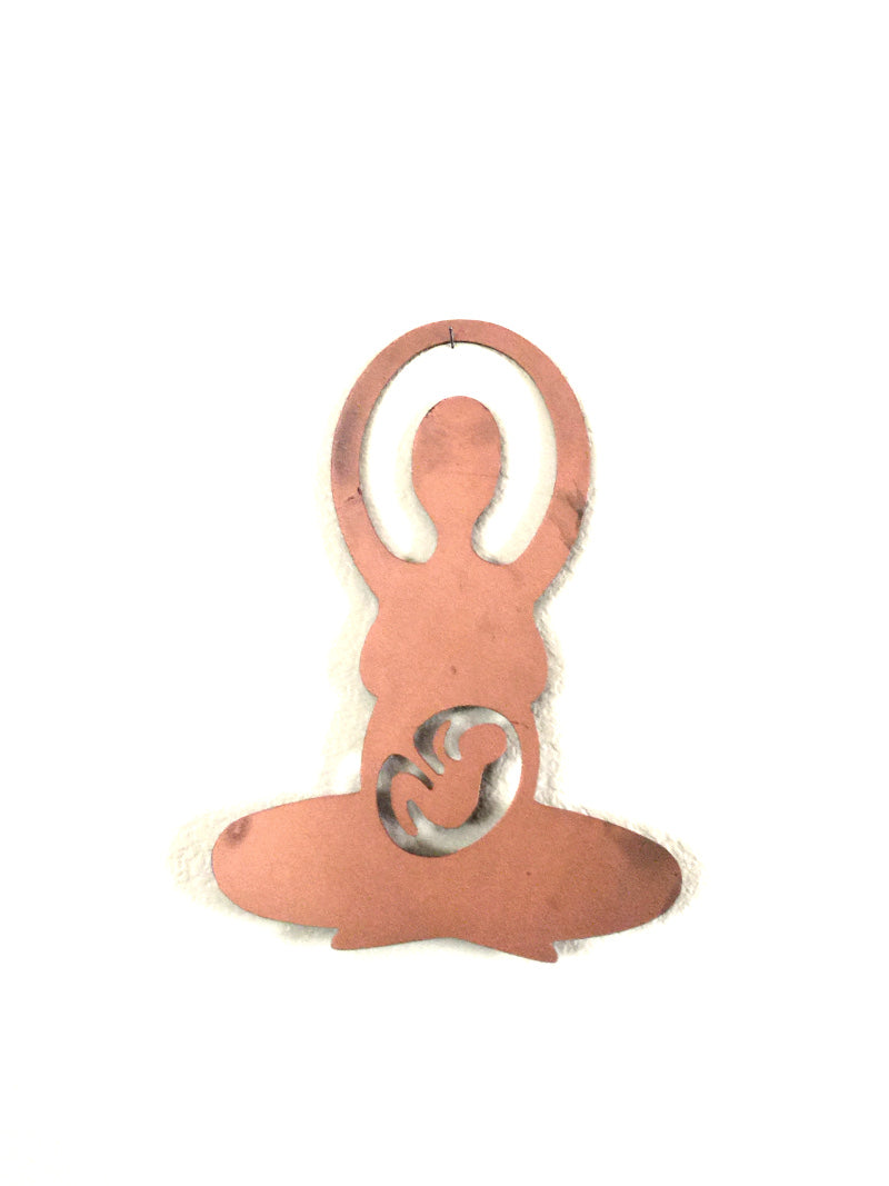 Large Pregnancy Mother Baby Copper Wall Hanging