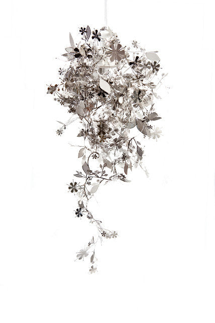 Tord Boontje Floral Garland Lamp, Silver Plated Stainless Steel