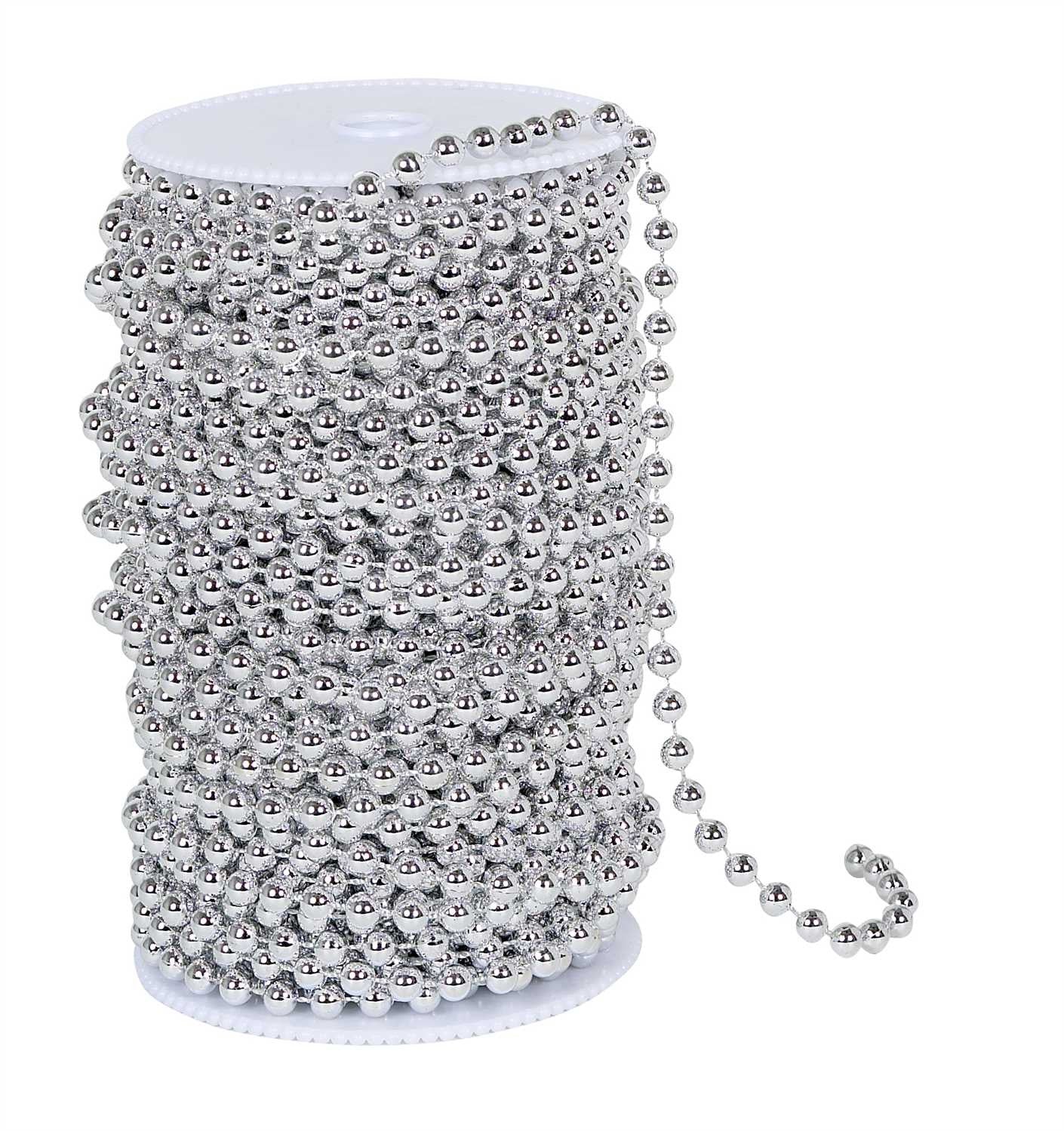 Roll of Beads 33 Yards (99 ft)- Diamonds Crystal Iridescent