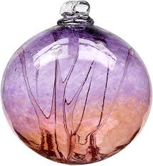 6 Inch Large Glass Olde English Witch Ball by Kitras Art