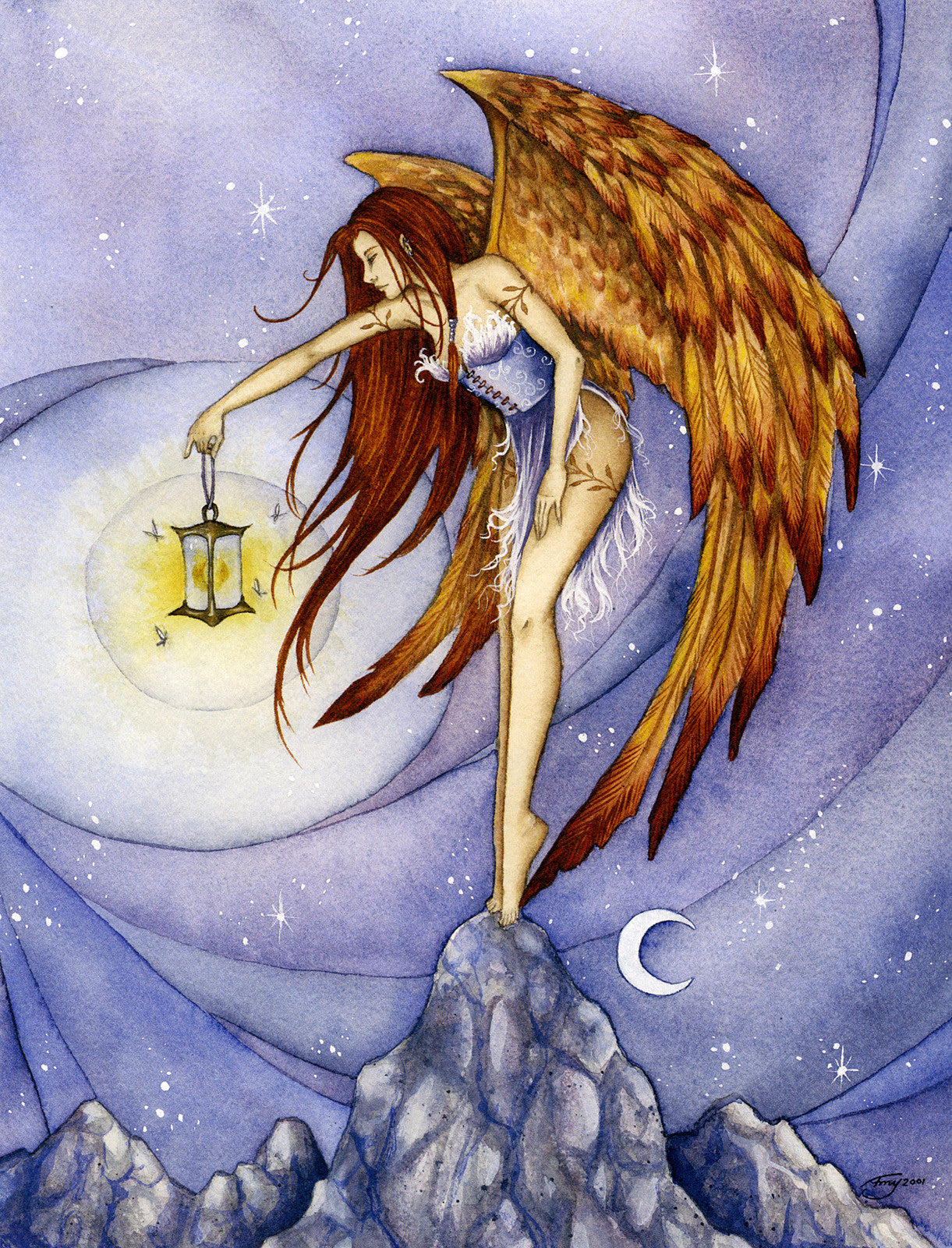 Amy Brown Lighting the Way Angel Print --  Limited Edition