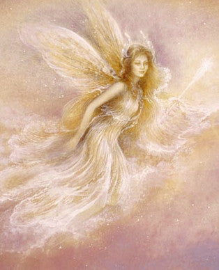 Jack Shalatain Angel in the Clouds Greeting Card