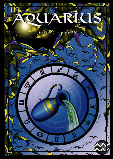 Astrological Aquarius Greeting Card