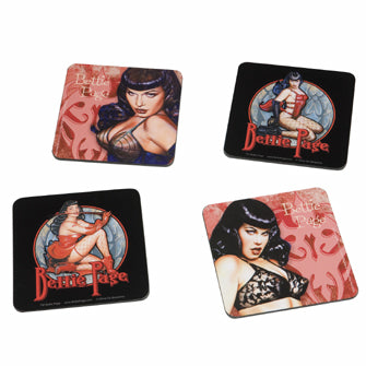 Bettie Page Sexy Coasters Set