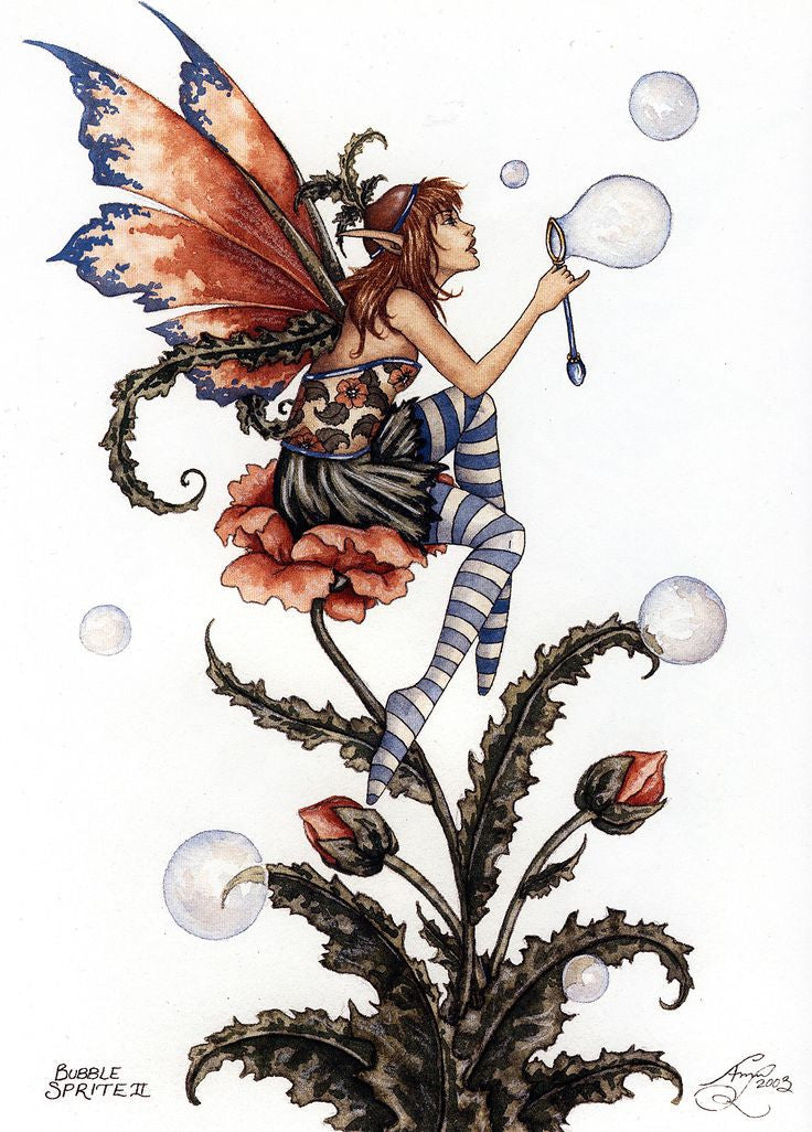 Amy Brown Bubble Sprite II Fairy Postcard