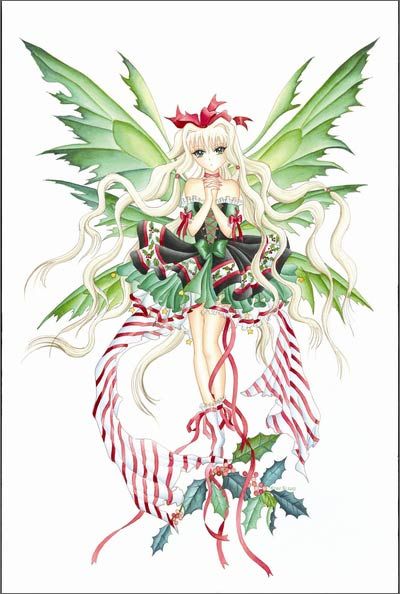 Nene Thomas Candy Cane Anime Fairy Print