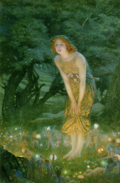 Edward Robert Hughes The Fairy Ring Art Card