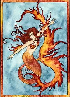 Amy Brown Fire in the Water Mermaid Print