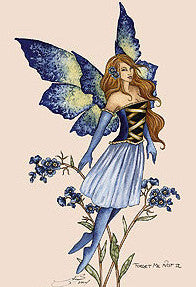 Amy Brown Forget me Not II Fairy Postcard