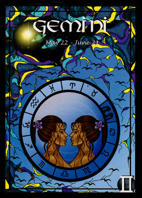 Astrology Gemini Greeting Card