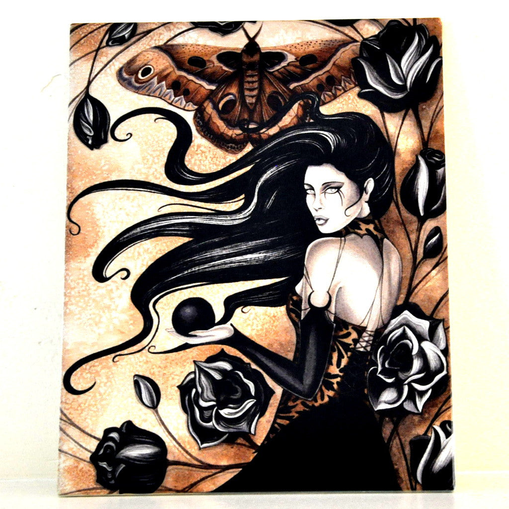 Jessica Galbreth Gothic Rose Ceramic Tile Art -- Limited Edition