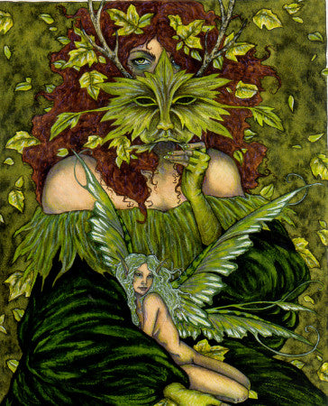 Amy Brown Greenwoman Fairy Print, 8 x 10