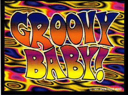 Groovy Baby Bohemian Psychedelic Sticker