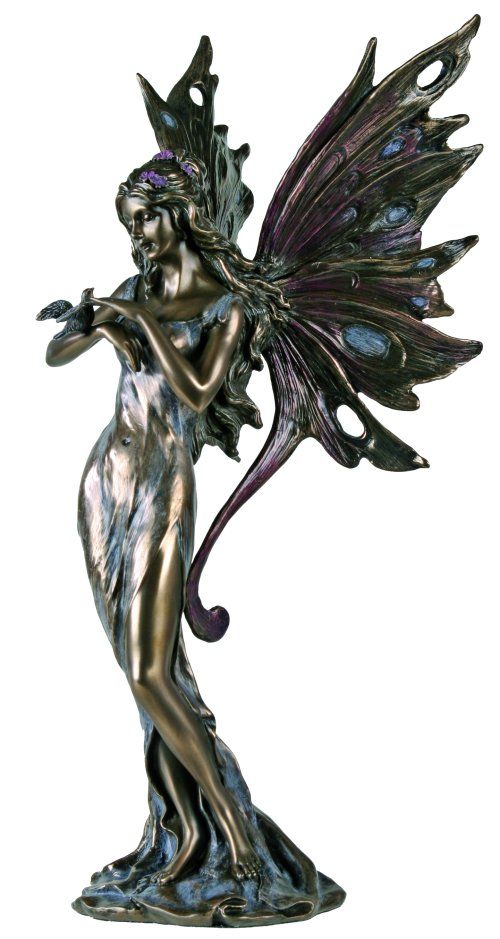 Art Nouveau Bronzed Fairy Gwendolyn Statue -- Summit Collection