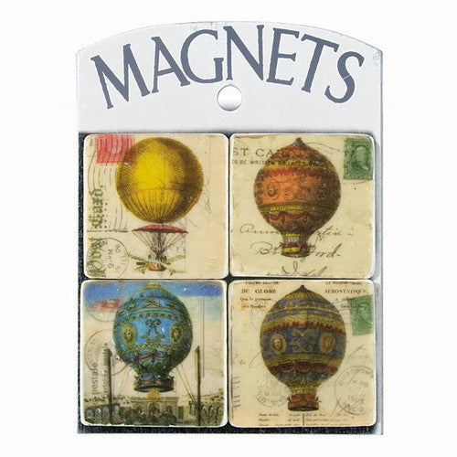French Hot Air Balloon Vintage Style Magnets