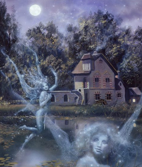 David Delamare House of Blue Lights Fairy Greeting Card