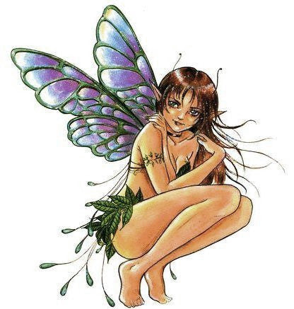 Delphine Levesque Demers Fairy Leaves Sticker Decal