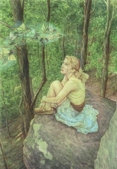 James Browne Signed High Point Fairy Matted Print