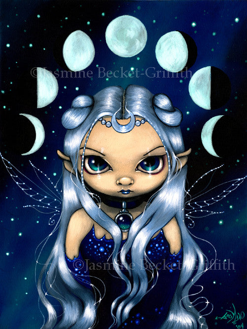 Jasmine Becket Griffith Fairy of Changing Moons Print