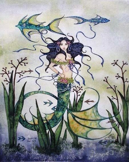 Amy Brown Jewel of the Sea Mermaid Print