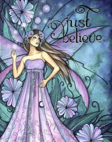 Jessica Galbreth Just Believe Fairy Matted Print --  11 x 14