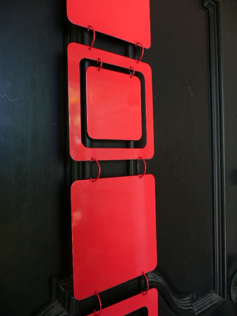 9 Kenneth Wingard Mobileo Red Metal Linking Panels