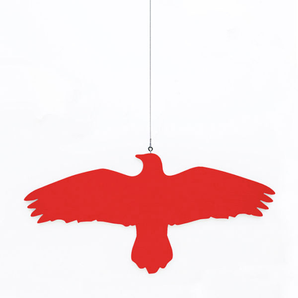 Hanna Bjarnadottir Raven Bird on a Wire Hanger -- Red