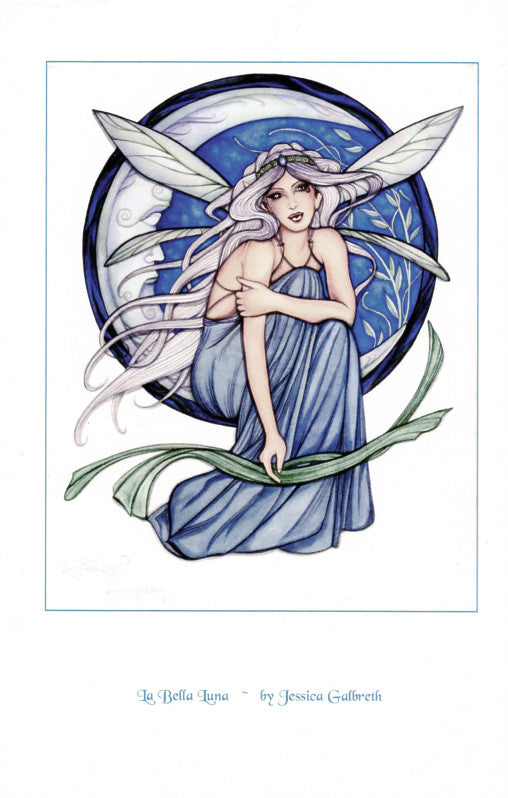 Jessica Galbreth La Bella Luna Fairy Celestial Moon Mini Print