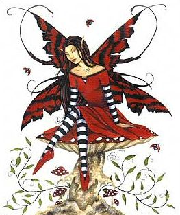 Amy Brown Ladybug Keeper Fairy Print