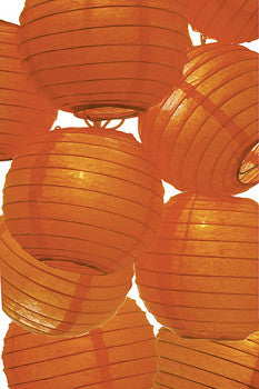 Mango Orange Paper Lantern String Lights