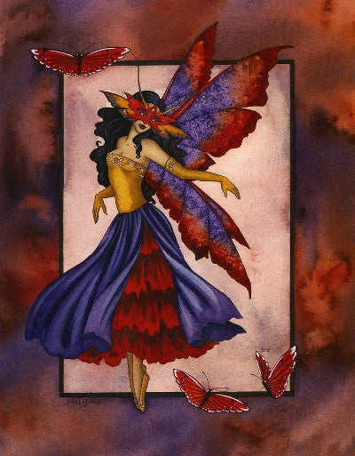Amy Brown Masquerade Fairy Postcard