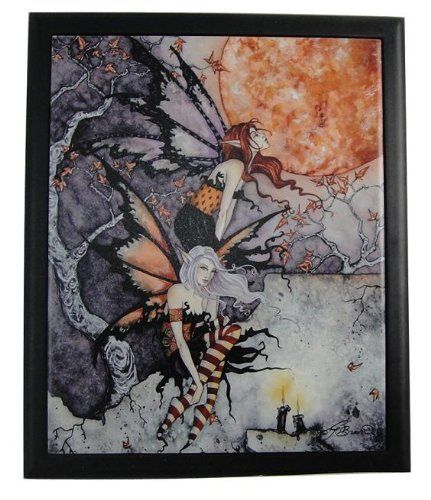 Amy Brown Nightflyers Framed Fairy Ceramic Tile