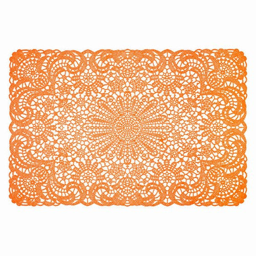 Orange Vinyl Lace Placemat