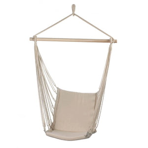 Natural Cotton Swing Chair, Indoor or Outdoor