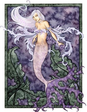 Amy Brown Pearl Mermaid Greeting Card