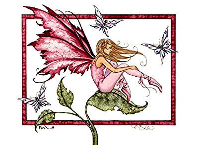 Amy Brown Pink Fairy Postcard