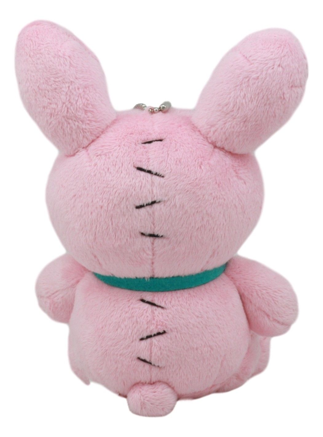 Small Furry Bones Skeleton Pink Bunny With Green Polka Dot Tie Plush Toy Doll
