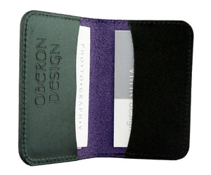 Oberon Leather Purple Fairy Business Card Holder, Money Stash