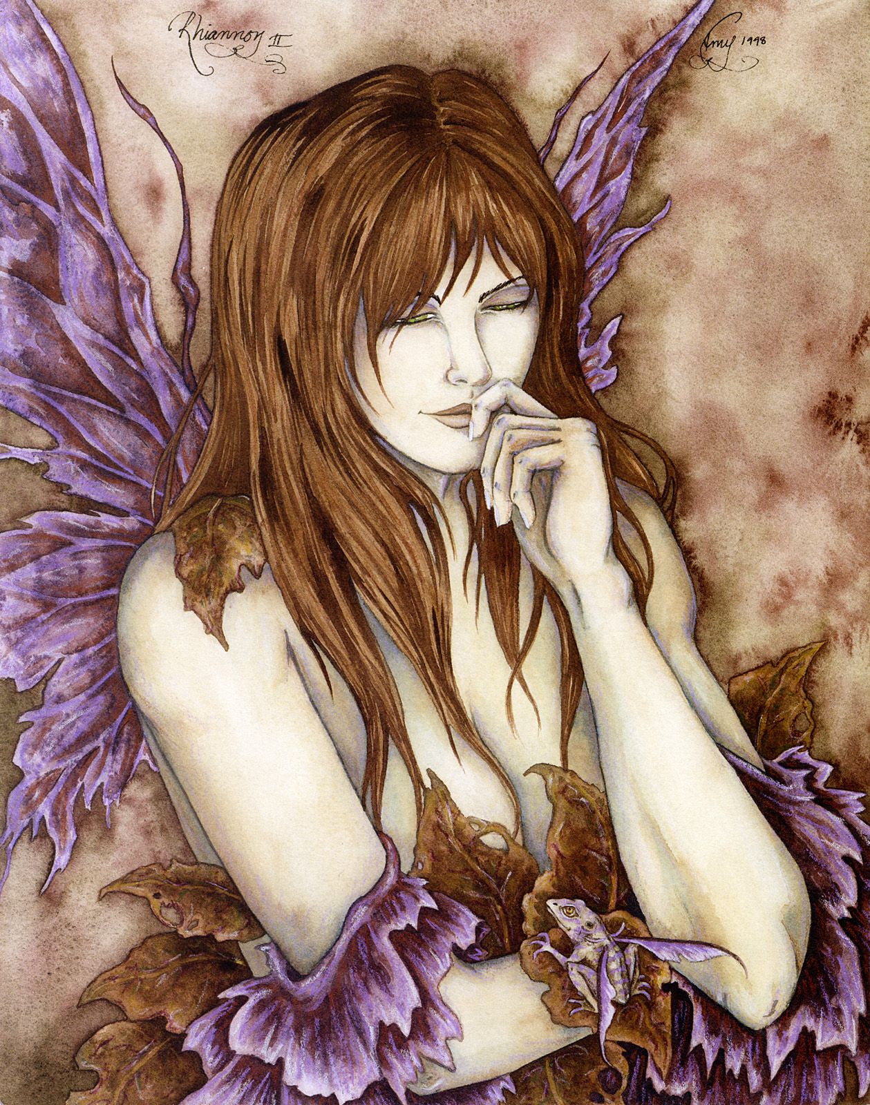 Amy Brown Signed Rhiannon II Fairy Print, 10 x 14 Inches Fantasy Art