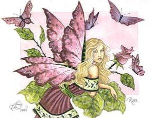 Amy Brown Rose Fairy Print -- 11 x 17